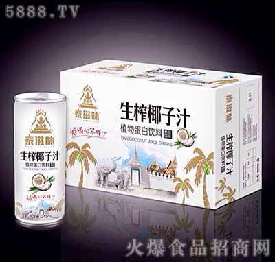 245mlx20（24）罐泰滋味生榨椰子汁植物蛋白飲料