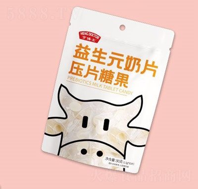亨博士益生元奶片壓片糖果90g