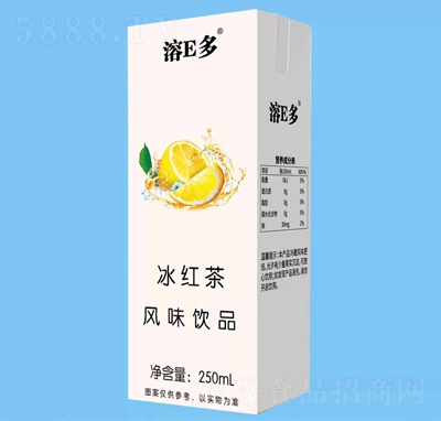 溶E多冰紅茶風(fēng)味飲品250ml夏季飲品招商代理