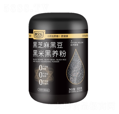 阿寶樂黑芝麻黑豆黑米黑養(yǎng)粉600克