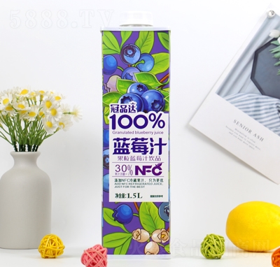 冠品達(dá)果粒藍(lán)莓汁飲品1.5L